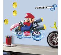 RoomMates 54388 RM - Mario Kart 8 Adesivo da Parete, PVC, Multicolore, 13 x 2,5 x 45,5 cm