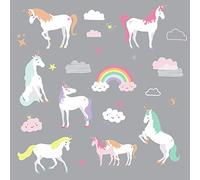 ROOMMATES RMK3628SCS Adesivo da Parete, Bianco, Rosa Blu, 3.25 cm x 3.2 cm by 18.42 cm x 26.52 cm