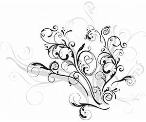 RoomMates, Adesivo Sticker da Parete RMK1577GM Graphic Scroll, Multicolore (Mehrfarbig)