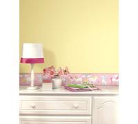 RoomMates RMK11498BD - Bordo adesivo per carta da parati con unicorno magico, rosa, bianco