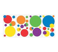 RoomMates RMK1248SCS - Adesivi da Muro a Forma Rotonda, Varie Dimensioni e Colori, per stanze da Giochi e da Bambini