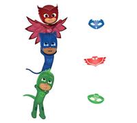 RoomMates RMK3940GM PJ Masks Supereroi Peel and Stick Adesivi Murali, Rosso, Blu, Verde