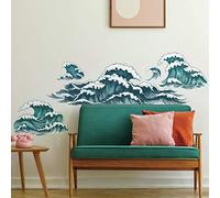 RoomMates RMK4013GM Wave Peel & Stick Adesivi murali giganti, multicolore, set di 5 pezzi