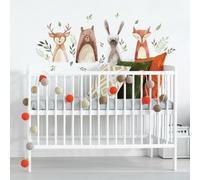 RoomMates RMK4020SCS - Decalcomanie da parete per acquerello Woodland Critters Peel and Stick