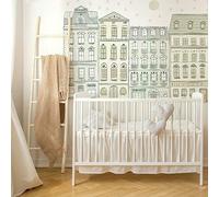 RoomMates RMK4241TBM - Adesivi murali giganti, motivo case a schiera illustrate, XL