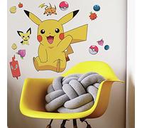 ROOMMATES RMK4821GM Pikachu - Decalcomanie autoadesive con pellicola adesiva, colore: giallo, rosso, blu