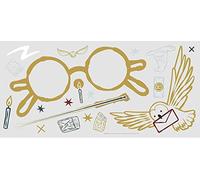 ROOMMATES RMK4955GM Harry Potter - Adesivo da parete, motivo: occhiali giganti, colore: grigio, giallo, verde