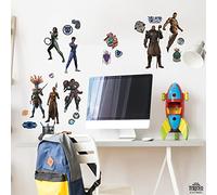 ROOMMATES RMK5279SCS Wakanda Forever - Adesivi da parete da staccare e incollare, colore: arancione, verde, marrone
