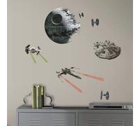RoomMates Star Wars Death Star Tie Fighter e X-Wing stacca e attacca Wall
