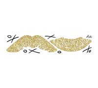 RoomMates XOXO - Adesivi da parete con glitter, motivo: labbra