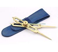 Roorkee Instruments Compasso proporzionale divisorio in ottone massiccio, 22 cm, con scatola in legno massiccio