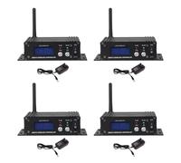 Roosny 4X DMX 512 Wireless Controller Ricevitore Trasmettitore Display LCD Potenza Regolabile per Disco DJ Stage Bar Light-EU Plug