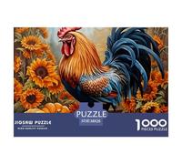 Rooster 1000 Pezzi Puzzle Adulti Impegnativo E Difficile Per Difficoltà Sfida Per Adulti E Bambini Da 14 Anni E Più Decorazione Domestica Regalo Giocattolo Colorato Per La Famiglia 38x26cm/1000pcs
