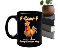 Rooster Coffee Mugs - Ceramic Hot Coffee Cups, Funny Breakfast Tea Mug With Handle, Farmhouse Chicken Design | Decorative Cup For Wine, Juice, Beer, Milk, Office, Living Room, Restaurant, Hotel, Gift