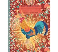 Rooster composition notebook: 7.5 x 9.25” | 110 Pages | Ruled Paper | Great for School Note-Taking or Personal Journal / Diary