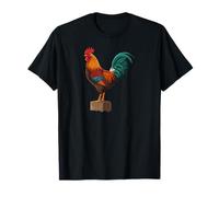 Rooster Country Decor Chicken Gallo Hahn Maglietta