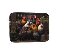 Rooster Family - Custodia per laptop da 15 pollici, adatta per laptop da 15", borsa per laptop da lavoro o scuola