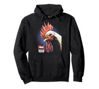 Rooster Fighter Keiji Jumbo Portrait with Logo Anime Felpa con Cappuccio