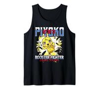 Rooster Fighter Piyoko Kicking Action Pose Anime Canotta