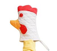 Rooster Kitchen Mitts - Rooster Themed Oven Mitts Farmhouse Roosters Ovens Mittss | Flexible Cooking Mittss | Creative Oven Gloves Heat Resistant | Washable Kitchen Miitts For Baking, Grilling, Barbeq