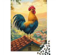 Rooster Puzzle 1000 Pezzi Premium, Mappa Concettuale Tattile, Esperienza Unificante, Regalo Iconico 1000pcs (75x50cm)