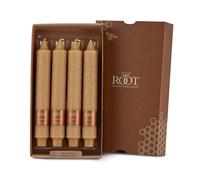 Root Candles 51925 Unscented Timberline Collenette 9-Inch Dinner Candles 4-Count Beeswax