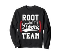 Root for The Home Team Baseball Game Day Funny Baseball Mom Felpa