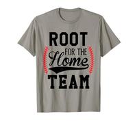Root for The Home Team Baseball Mom Funny Baseball Game Day Maglietta