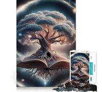 Root in The Book - Puzzle da 1000 pezzi per ragazzi - Gioco di logica per tutta la famiglia - Bordo trasparente - Una calda sorpresa (38x52cm)
