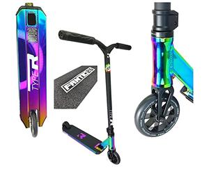 Root Industries R-Type Stunt Scooter H= 82,5 mm Trick Tret Roller Rocket Fuel Oilslick Nero arcobaleno