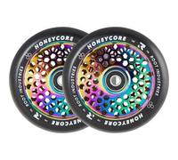 Root Industries Root Honeycore Nero 110mm Ruote Monopattino Pacco da 2 (110mm - Neochrome)