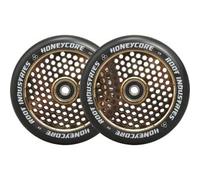 Root Industries Root Honeycore Nero 120mm Ruote Monopattino Pacco da 2 (120mm - Gold Rush)