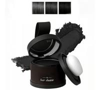 Root Touch up Hair Color, Hairline Contour Shadow Powder, Magic Root Cover Up, For Gray Coverage and Concealing Hair Powder, Thinning Hairline for Women & Men (Black)