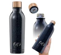 Root7 OneBottle | Borraccia in acciaio inox | Blue Stardust 500 ml | Bottiglia d'acqua a doppia parete e isolamento in rame, senza BPA, a prova di perdite, per bevande calde e fredde