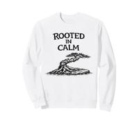 Rooted in Calm Divertente Camicia Zen da Giardinaggio Felpa