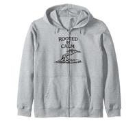 Rooted in Calm Divertente Camicia Zen da Giardinaggio Felpa con Cappuccio