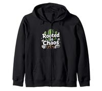Rooted in Chaos Funny Cactus Gardener Graphic Felpa con Cappuccio