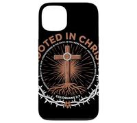 Rooted In Christ Colossians 2 7 Fede Cristiana Radicata Custodia per iPhone 13