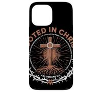Rooted In Christ Colossians 2 7 Fede Cristiana Radicata Custodia per iPhone 13 Pro Max