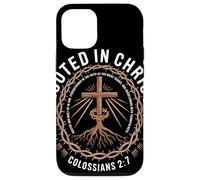 Rooted In Christ Colossians 2 7 Radicato E Fortificato Fede Custodia per iPhone 12/12 Pro