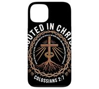 Rooted In Christ Colossians 2 7 Radicato E Fortificato Fede Custodia per iPhone 13