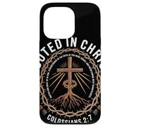 Rooted In Christ Colossians 2 7 Radicato E Fortificato Fede Custodia per iPhone 13 Pro