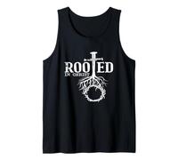 Rooted in Christ Tee Christian Faith And Love God Tee Canotta