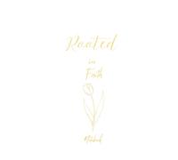 Rooted in Faith: Christian Hardcover Journal in Elegant White - Bible Verse Notebook and Spiritual Gift for Him or Her