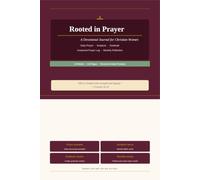 Rooted in Prayer: A Devotional Journal for Christian Women: 13 Weeks of Structured Prayer, Scripture and Daily Reflection