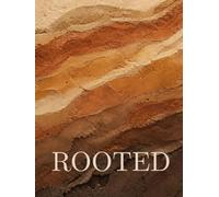 ROOTED: Oversized Decorative Coffee Table Journal for Display, Layered Earth and Clay Texture, Grounded Warm Home Styling, 400 dot grid Pages. A ... for Desert Modern and Earth-Toned Interiors