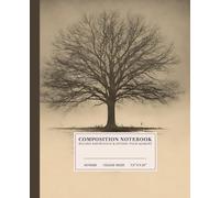 Rooted Wisdom Composition Notebook | Tranquil College-Ruled Notebook: Timeless Tree | 110 Pages | 7.5" x 9.25" | Perfect for Students, Writers, and Dreamers