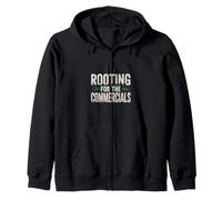 Rooting For The Commercials Gioco dei fan del calcio |------ Felpa con Cappuccio