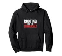 Rooting for The Commercials Gioco dei Fan del Calcio |- Felpa con Cappuccio