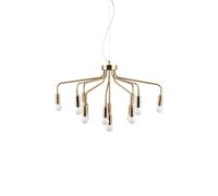 Roots 70 Lampadario Ottone Spazzolato